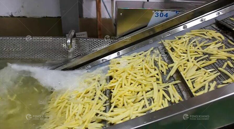 chips blanching machine