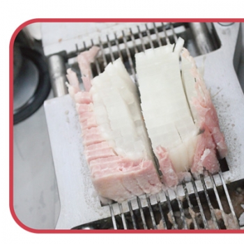 Fresh Chicken Breast Meat Cutting Machine Pork Rind Cutter Poultry Meat  Bone Cube Dicer Chopping Machine