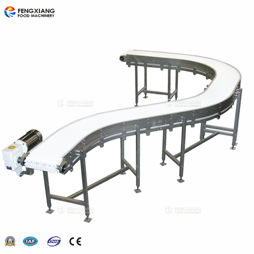 PVC Belt Food Grade Degree Customized Turning Conveyor for Production Line