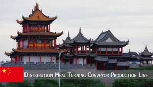 Ningxia,China:Distributing Meal Turning Conveyor Production Line
