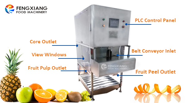 Commercial Fruit Mango Peeling Coring Slicing Machine 