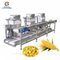 Fengxiang Large Capacity Automatic Sweet corn threshing cutting machines line