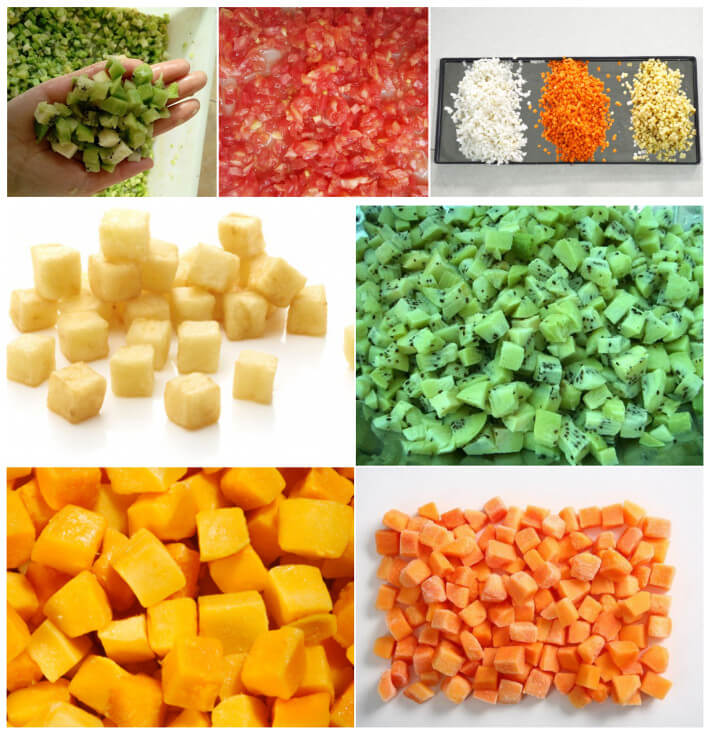 Automatic Strawberry Cube Cutting Dicing Machine