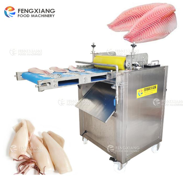 Squid peeling machine