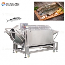 Automatic rotating small fish scale removal machine