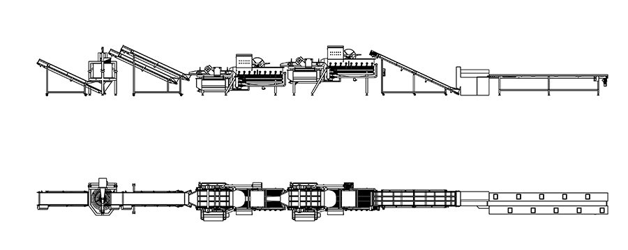 salad vegetable processing line