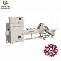 Industry semi-automatic onion head and tail cutting equipment, root remove cutter machine