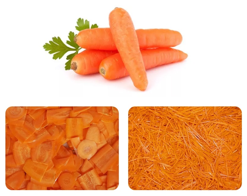 carrot slicing crinkle cutting machine