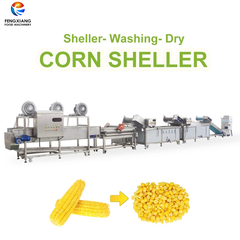 corn sheller processing line