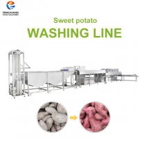Fengxiang Sweet Potato Washing and Air Dewatering Drying Machine Potato Cleaning Processing Line