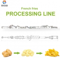 Customized Potato Chips, French Fries, Dicing Cutting Peeling Potato Processing Line