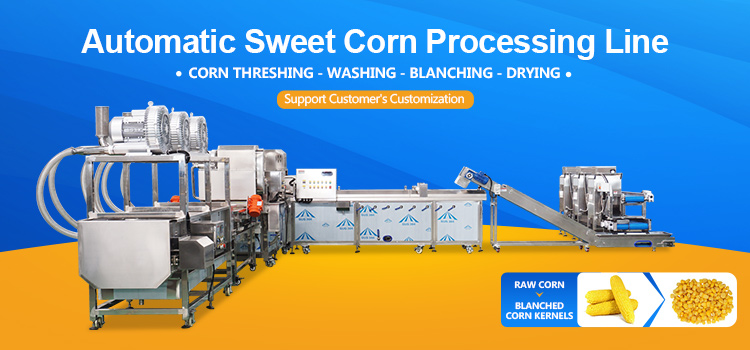 sweet corn threshing processing line