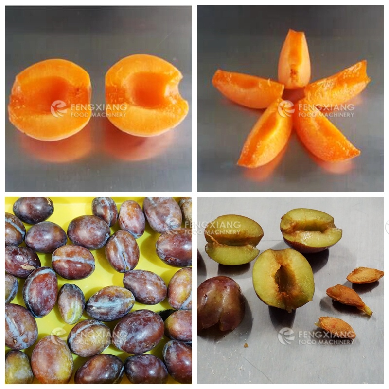 Apricots and prunes pitted pitting machine