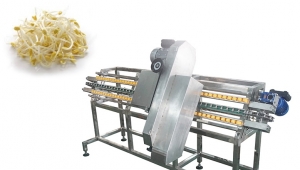 Sprout root cutting machine for plants