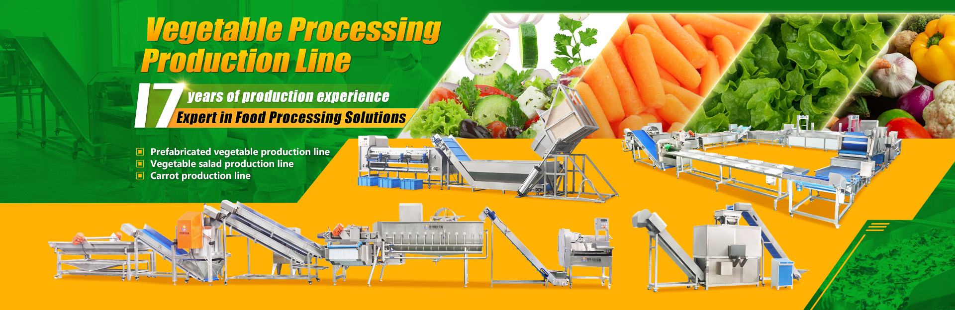 vegetables production line