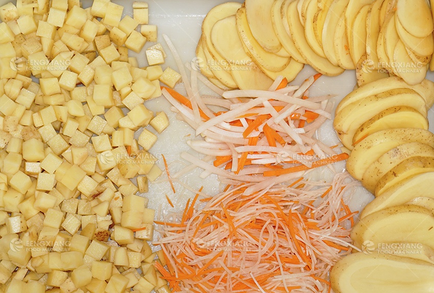 potato carrot dicing slicing machine