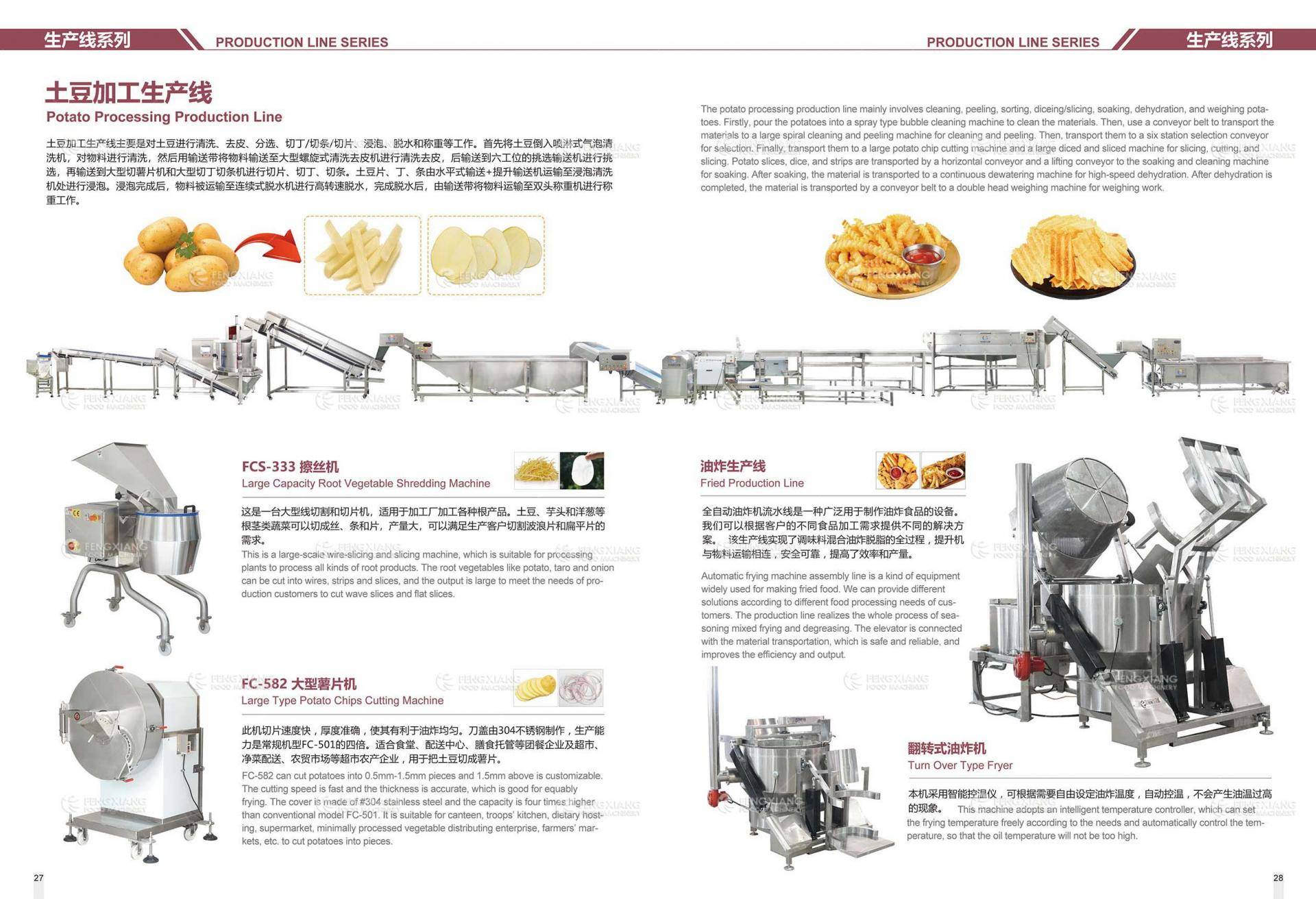 potato processing machine