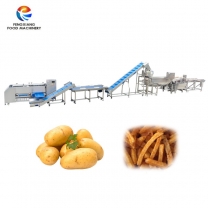 Traditional Fresh Spicy French Fries Potato Chips Crisp Production Line