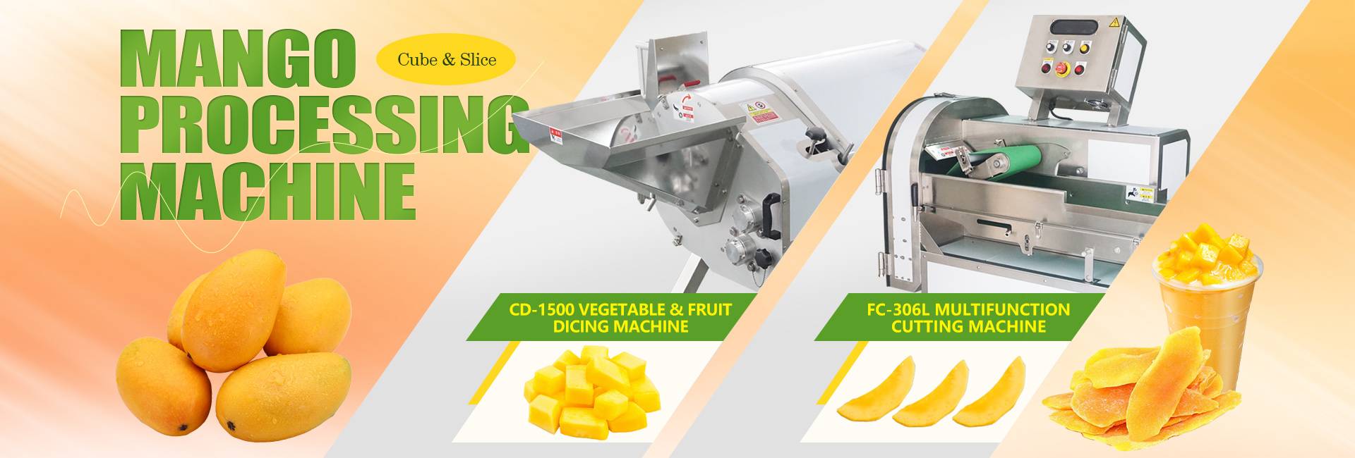 Mango Peeling Cutting Squeezing Processing Machine